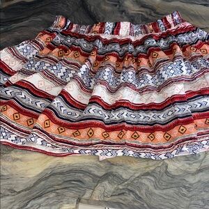 Adorable boho printed mini skirt